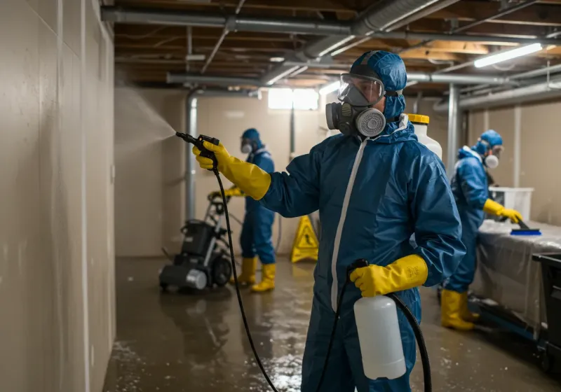 Basement Sanitization and Antimicrobial Treatment process in Rising Sun-Lebanon, DE