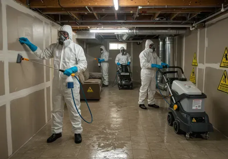 Basement Moisture Removal and Structural Drying process in Rising Sun-Lebanon, DE